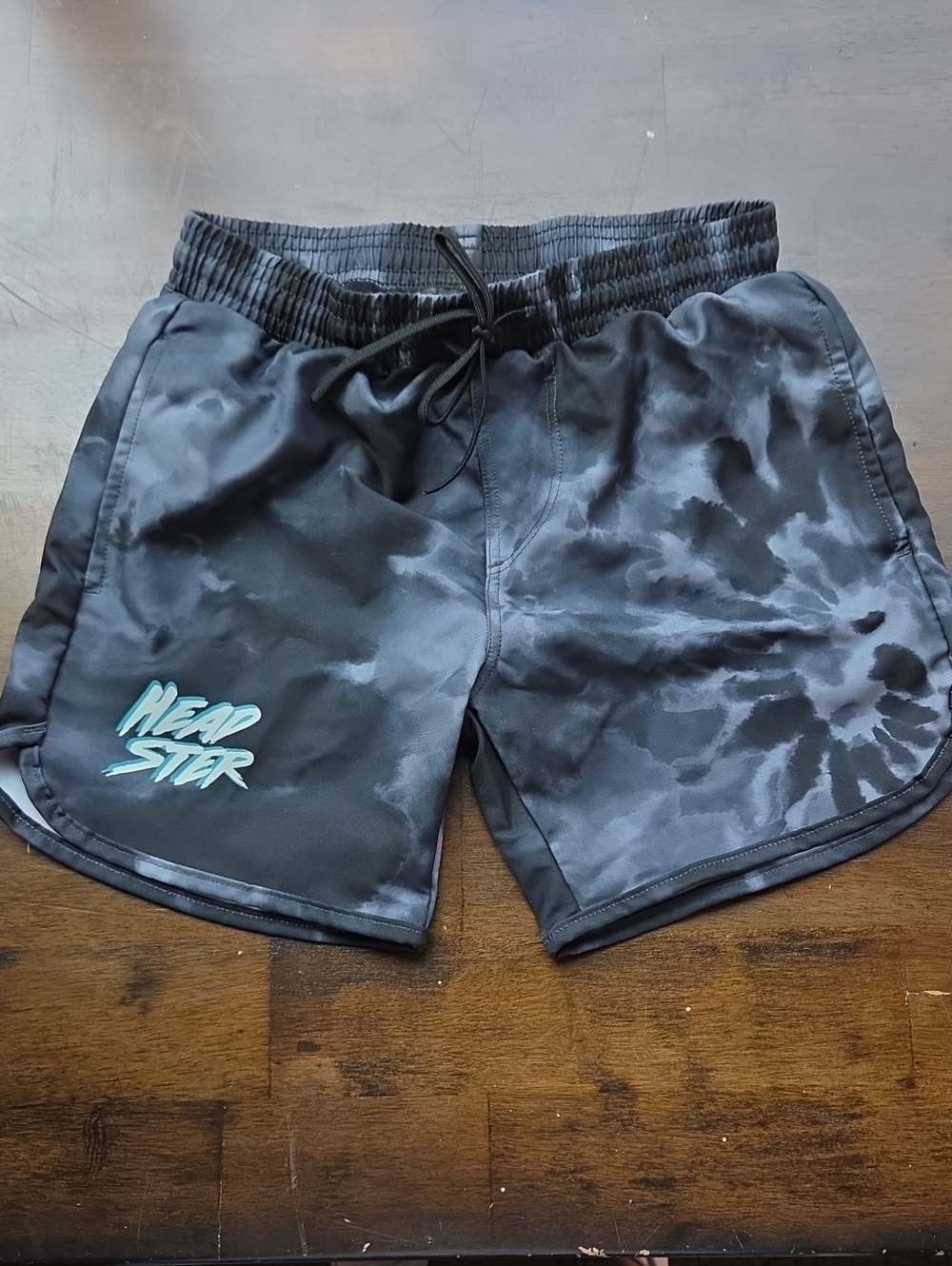 Headster Size 6 Black Tie-Dye Swim Shorts New With Tags